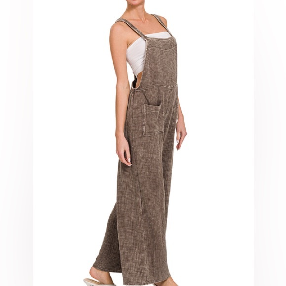 Zenana Outfitters Pants - 💥 “Sunday Overalls” | Mocha